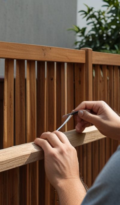 Leonardo_Lightning_XL_An_engineer_installing_wooden_gate_in_ho_0